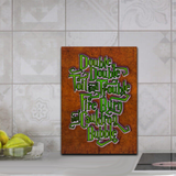 Halloween Magic Spell Glass Cutting Board/ Double Double Toil And Trouble Quote Kitchen Décor Gift