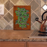 Halloween Magic Spell Glass Cutting Board/ Double Double Toil And Trouble Quote Kitchen Décor Gift