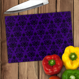 Haunted Mansion Cutting Board/ Disney Purple Wallpaper Kitchen Décor Gift