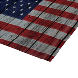 Flag Stars And Stripes Glass Cutting Board/ Patriotic 4th Of July Independence Day Kitchen Décor Gift