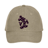 Disney Mickey Halloween Hat/ Purple Buffalo Plaid Mickey Mouse Fall Baseball Adjustable Hat