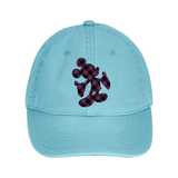 Disney Mickey Halloween Hat/ Purple Buffalo Plaid Mickey Mouse Fall Baseball Adjustable Hat