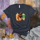 Halloween Coffee Shirts/ Coffee Lover Monster Witch Specialty Drinks T Shirts