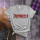Halloween Drunkula Dracula Shirt/ Halloween Party Funny Drinking Costume T-Shirt/ Dracula Monster Costume Shirt