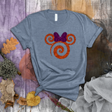 Disney Minnie Halloween Shirts/ Orange Purple Glitter Minnie Mouse Fall T Shirts