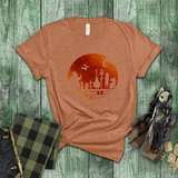 Disney Nightmare Before Christmas Shirts/ Halloweentown Oogie Boogie, Zero, Jack And Sally Metallic Copper T Shirts