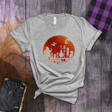 Disney Nightmare Before Christmas Shirts/ Halloweentown Oogie Boogie, Zero, Jack And Sally Metallic Copper T Shirts