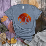 Disney Nightmare Before Christmas Shirts/ Halloweentown Oogie Boogie, Zero, Jack And Sally Metallic Copper T Shirts