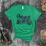Halloween Shirts/ Purple And Green Old Salem Magic Shoppe Sign T Shirts
