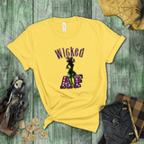 Halloween Sexy Naughty Witch Shirts/ Wicked AF Neon Green, Purple Marquee Letter Lights T-Shirt
