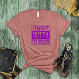 Halloween Costume Shirt/ Creepy Purple Straight Outta The Dungeon T-Shirts