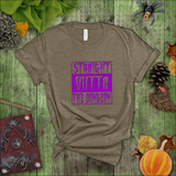 Halloween Costume Shirt/ Creepy Purple Straight Outta The Dungeon T-Shirts