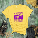 Halloween Costume Shirt/ Creepy Purple Straight Outta The Dungeon T-Shirts