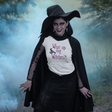 Halloween Witches Shirt/ What Up My Witches Halloween Glitter Ladies T-Shirt/ Glitter Halloween Witch Shirt/ What Up My Bitches Shirt