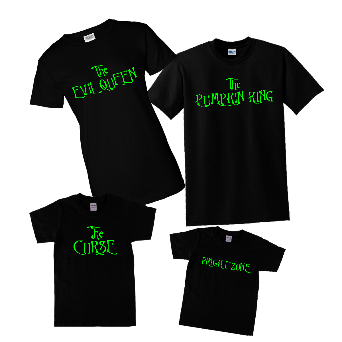 Halloween Matching Family Custom T shirts Black Green Matching Halloween Costume Shirts Couple T Shirts Funny Halloween Matching Family Costume