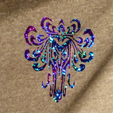 Disney Haunted Mansion Jersey/ Foolish Mortal Spirit Shirt/ Purple Holographic Foolish Mortal Disney Vacation Oversized Jersey