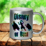 Haunted Mansion Coffee Mug / Hitchhiking Ghosts Pearl Metallic Coffee Lover Mug / Neon Disney Or Bust Vacation Haunted Mansion Gift Mug