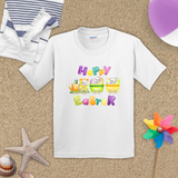 Easter Kids Shirts/ Happy Easter Bunny Pastel Watercolor Train Children T Shirts