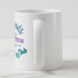 Mermaid Mug/ Blue, Sea Green, Purple Mermaids Are Awesome Coffee Lover Gift/ I’m A Mermaid Nautical Mug/ Mermaid Quote Gift