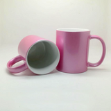 Autumn Hello Fall Mug/ Fall Leaves Pearl Metallic Coffee Lover Gold, Silver Or Pink Thanksgiving Mug