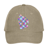 Disney Easter Plaid Hat/ Mickey Mouse Spring Lavender, Blue, Pink Plaid Baseball Hat/ Spring Tartan Disney Adjustable Cap
