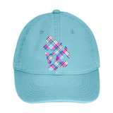 Disney Easter Plaid Hat/ Mickey Mouse Spring Lavender, Blue, Pink Plaid Baseball Hat/ Spring Tartan Disney Adjustable Cap