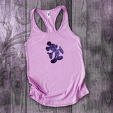 Disney Haunted Mansion Tank Top/ Mickey Mouse Haunted Mansion Purple Wallpaper Women’s Summer Tank/ Disney Mickey Mouse Vacation Tank