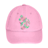 Disney Easter Plaid Hat/ Mickey Mouse Spring Lavender, Green, Pink Plaid Baseball Hat/ Spring Tartan Disney Adjustable Cap