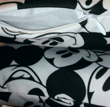 Disney Mickey Mouse Pillow/ Mickey Mouse Faces Pattern Throw Pillow Décor/ Black And White Mickey Mouse Bedroom Pillow Gift