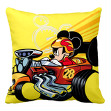 Disney Mickey Mouse Pillow/ Mickey Mouse And The Roadster Racers Throw Pillow Décor/ Racing/ Race Car Mickey Mouse Bedroom Pillow Gift