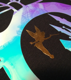 Disney 50th Anniversary Backpack/ EARidescent Holographic Minnie Mouse Cinderella Castle And Gold Tinkerbell Vacation Travel Bag Cinch Sack