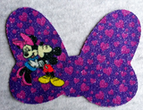 Minnie Mouse Glitter Girls Shirt/ Disney Glitter Minnie Mouse Bow Girls T-shirt/ Kissing Mickey/ Minnie With Pink Hearts Purple Bow Disney Tee