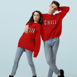 Netflix And Chill Couple Sweatshirt/ Netflix And Chill Matching Couple Fleece Sweater/ Cute Couple Pajama Sweatshirt/ Date Night Shirts