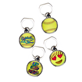 Softball Phone Ring Holder Gift/ Softball Ring Stand/ Finger Ring Phone Stand/Softball Mom, Coach, Player Gift/ Eat Sleep Softball Phone Ring