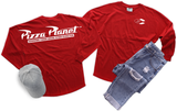 Disney Pizza Planet Jersey/ Toy Story Spirit Shirt/ Andy, Woody, Aliens, Rocket Vacation Jersey Top