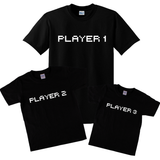 Player 1, 2, 3, 4 Shirts/ Matching Gamer Family T-Shirts/ Father Son Matching Shirts/ Father Daughter Shirts/ Mom, Dad To Be Gift