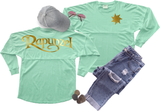 Disney Rapunzel Jersey/ Gold Tangled Spirit Shirts/ Disney Metallic Gold Rapunzel Vacation Oversized Jersey Top