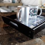 Disney Christmas Serving Tray Gift/ Plaid Ice Skating Mickey And Minnie Mouse Burlap Holiday Coffee Table/ Cookie Tray