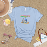 Beach Gnome Shirt/ Summer Palm Trees Watermelon Foil Balloons T-Shirt