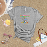 Beach Gnome Shirt/ Summer Palm Trees Watermelon Foil Balloons T-Shirt