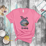 Tropical Beach Shirt/ The Beach Is Calling Dripping Lips Coastal Beach Scene T-Shirt