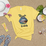 Tropical Beach Shirt/ The Beach Is Calling Dripping Lips Coastal Beach Scene T-Shirt