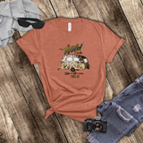 Camping Shirt/ The Wild Is Calling And I Must Go Leopard Print Glamping Camper
