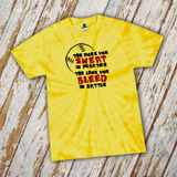 Softball Tie Dye Shirts/ The More You Sweat In Practice The Less You Bleed In Battle T-Shirts/ Girls Softball Quote Team Gift Shirts