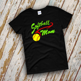 Softball Mom Shirts/ Softball Mom Tank Tops/ Girls Softball Quote Team Mom Gift Shirts