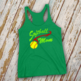Softball Mom Shirts/ Softball Mom Tank Tops/ Girls Softball Quote Team Mom Gift Shirts