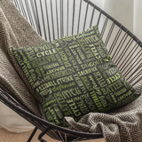 Softball Pillow/ Softball Game Terms Inspirational Bedroom Decor Gift