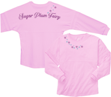 Sugar Plum Fairy Jersey/ Disney Nutcracker Glitter Spirit Shirt/ Candy And Snowflakes Sugar Plum Fairy Disney Oversized Jersey Top