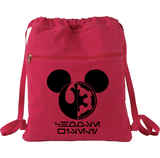 Disney Star Wars Mickey Mouse Backpack/ Jedi Sith Choose Wisely In Aurebesh Language Vacation Travel Park Bag Gift/ Galaxy’s Edge Cinch Sack