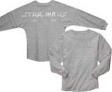 Disney Star Wars Galaxy’s Edge Jersey/ Black Spire Outpost Spirit Shirts/ Metallic Silver Aurebesh Vacation Oversized Jersey